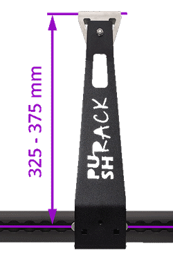 Here you see the push rack plus arm in a lenght of 325-375 mm