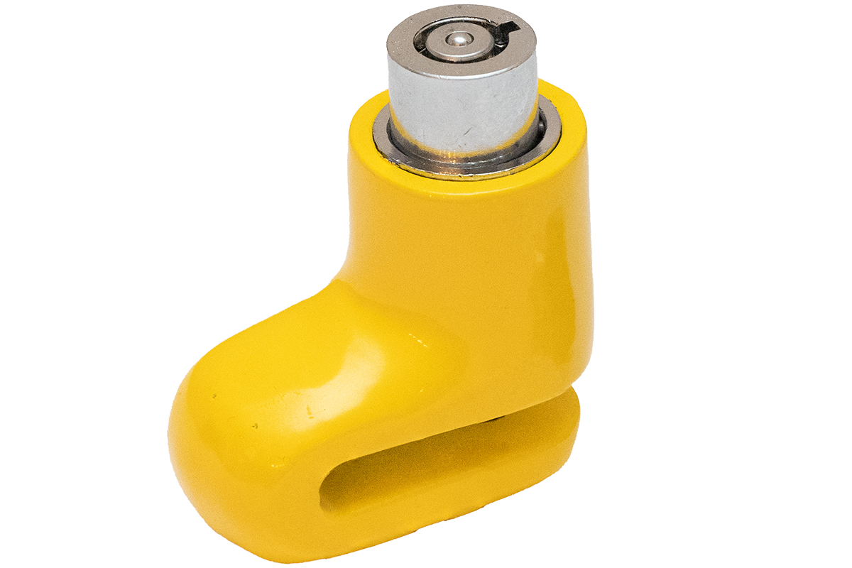 This image shows a security lock for the PUSHrack that protects your bikes from theft.