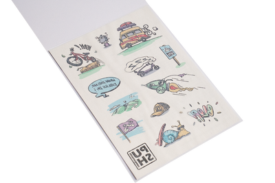 PUSHrack tattoo set with kids tattoos – fun designs for little adventurers