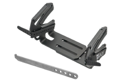 PUSHrack special handlebar mount with wide holder, locking bar, and tools – suitable for e-bikes with wide displays and downhill bikes