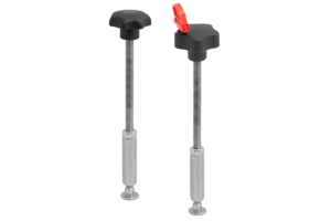 PUSHrack wedge holder with lockable star knob and stainless steel threaded rod for Room Extender