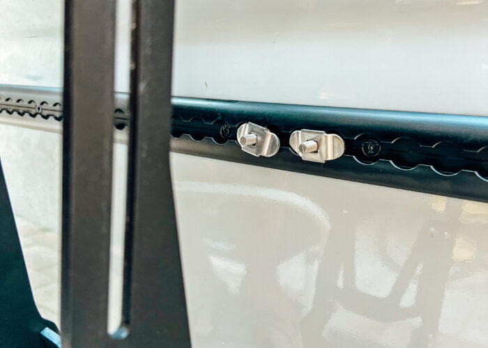 L-Tracks mounted on the van by Lisa Göschl