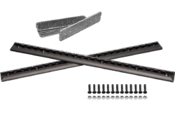 PUSHrack Airlineschienen Set mit Schrauben, Muttern und Verstärkungsplatten zur sicheren Montage am Campervan