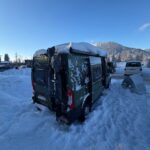 Die PUSHrack Skihalter in Aktion.